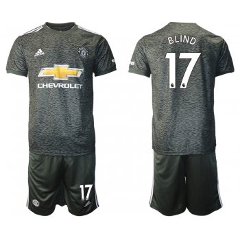 Men 2020-2021 club Manchester United away 17 black Soccer Jerseys