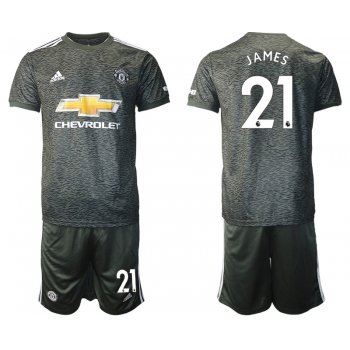 Men 2020-2021 club Manchester United away 21 black Soccer Jerseys