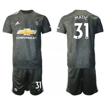 Men 2020-2021 club Manchester United away 31 black Soccer Jerseys