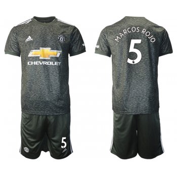 Men 2020-2021 club Manchester United away 5 black Soccer Jerseys