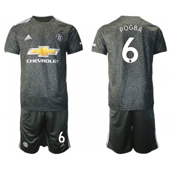 Men 2020-2021 club Manchester United away 6 black Soccer Jerseys