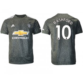 Men 2020-2021 club Manchester United away aaa version 10 black Soccer Jerseys