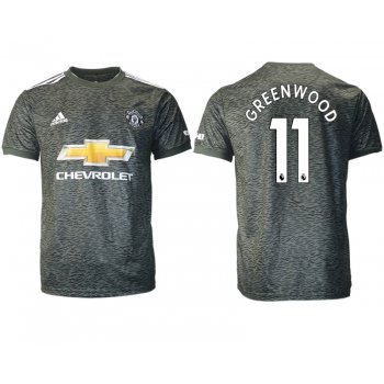 Men 2020-2021 club Manchester United away aaa version 11 black Soccer Jerseys