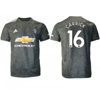 Men 2020-2021 club Manchester United away aaa version 16 black Soccer Jerseys