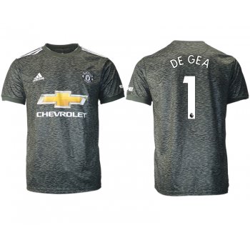 Men 2020-2021 club Manchester United away aaa version 1 black Soccer Jerseys