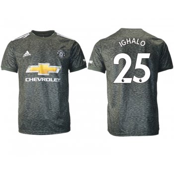 Men 2020-2021 club Manchester United away aaa version 25 black Soccer Jerseys