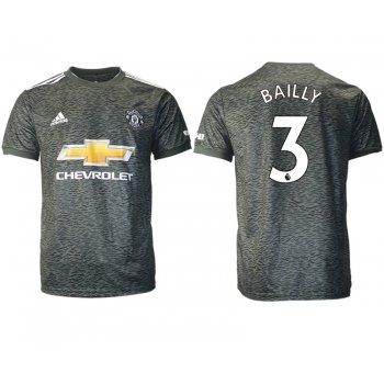 Men 2020-2021 club Manchester United away aaa version 3 black Soccer Jerseys