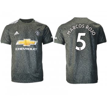 Men 2020-2021 club Manchester United away aaa version 5 black Soccer Jerseys