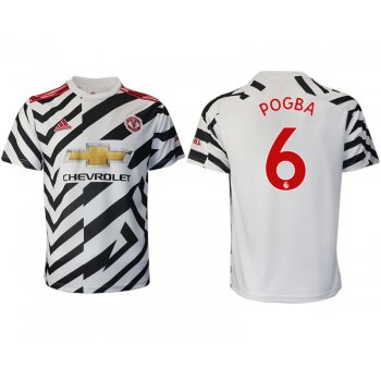 Men 2020-2021 club Manchester United away aaa version 6 white Soccer Jerseys