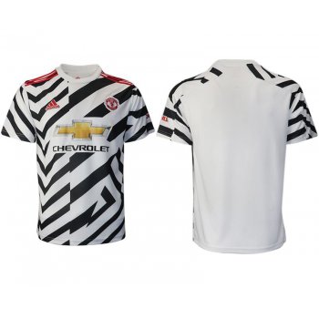 Men 2020-2021 club Manchester United away aaa version white Soccer Jerseys