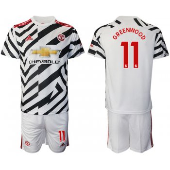 Men 2020-2021 club Manchester united away 11 white Soccer Jerseys