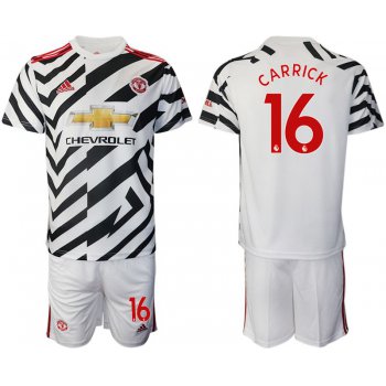 Men 2020-2021 club Manchester united away 16 white Soccer Jerseys