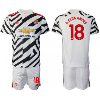 Men 2020-2021 club Manchester united away 18 white Soccer Jerseys