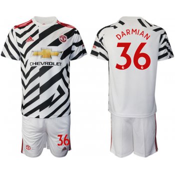 Men 2020-2021 club Manchester united away 36 white Soccer Jerseys