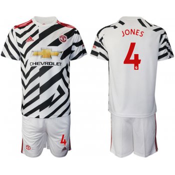 Men 2020-2021 club Manchester united away 4 white Soccer Jerseys