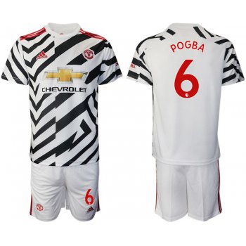 Men 2020-2021 club Manchester united away 6 white Soccer Jerseys