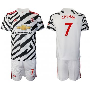 Men 2020-2021 club Manchester united away 7 white Soccer Jerseys1