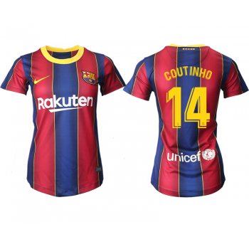 Women 2020-2021 Barcelona home aaa version 14 red Soccer Jerseys