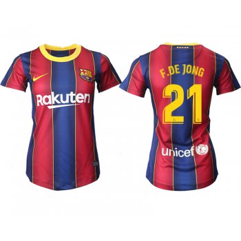 Women 2020-2021 Barcelona home aaa version 21 red Soccer Jerseys