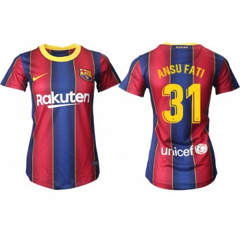 Women 2020-2021 Barcelona home aaa version 31 red Soccer Jerseys