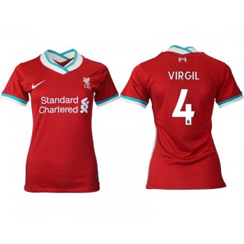 Women 2020-2021 Liverpool home aaa version 4 red Soccer Jerseys