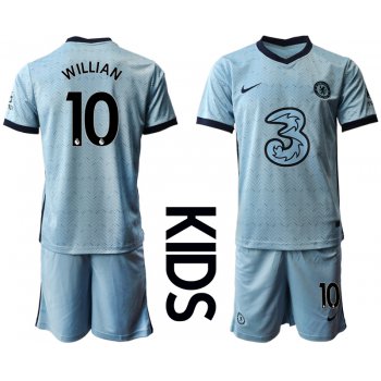 Youth 2020-2021 club Chelsea away Light blue 10 Soccer Jerseys