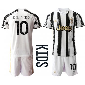 Youth 2020-2021 club Juventus home 10 white Soccer Jerseys1