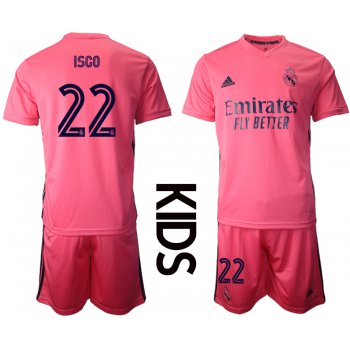 Youth 2020-2021 club Real Madrid away 22 pink Soccer Jerseys