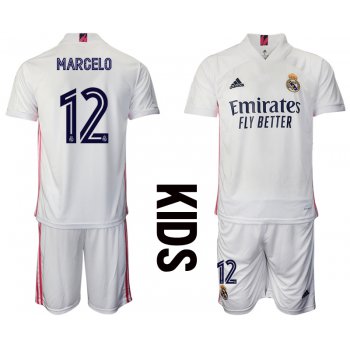 Youth 2020-2021 club Real Madrid home 12 white Soccer Jerseys