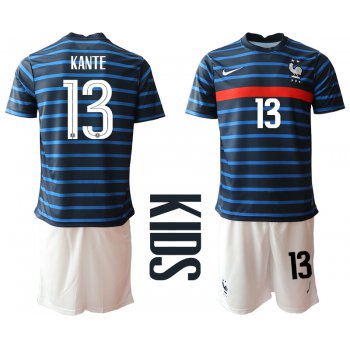 2021 France home Youth 13 soccer jerseys