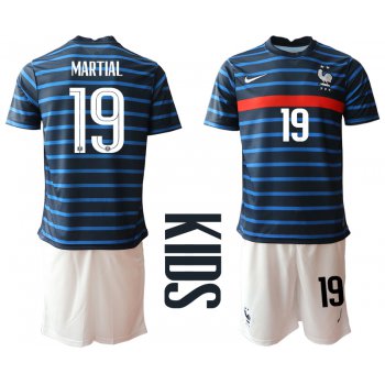 2021 France home Youth 19 soccer jerseys