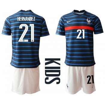 2021 France home Youth 21 soccer jerseys