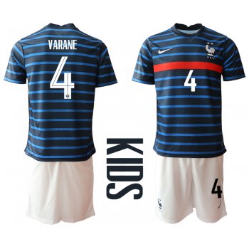 2021 France home Youth 4 soccer jerseys