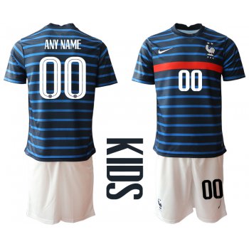 2021 France home Youth any name soccer jerseys