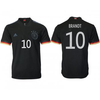 Men 2020-2021 European Cup Germany away aaa version black 10 Adidas Soccer Jersey