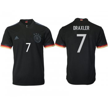 Men 2021 Europe Germany away AAA version 7 black soccer jerseys