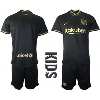 Youth 2020-2021 club Barcelona away blank black Soccer Jerseys