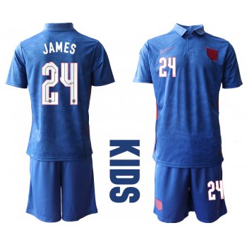 2021 European Cup England away Youth 24 soccer jerseys