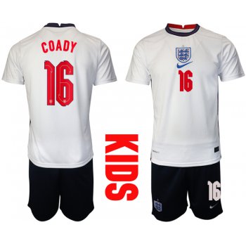 2021 European Cup England home Youth 16 soccer jerseys