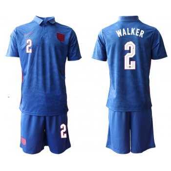 Men 2020-2021 European Cup England away blue 2 Nike Soccer Jersey