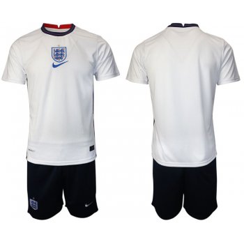 Men 2020-2021 European Cup England home white blank Nike Soccer Jersey