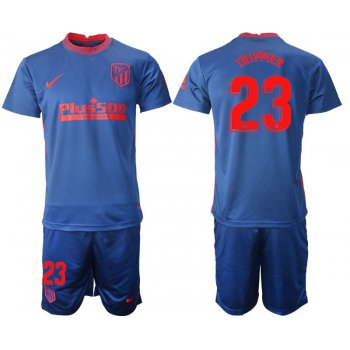 Men 2020-2021 club Atletico Madrid away 23 blue Soccer Jerseys