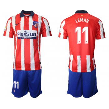 Men 2020-2021 club Atletico Madrid home 11 red Soccer Jerseys