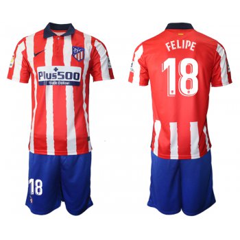 Men 2020-2021 club Atletico Madrid home 18 red Soccer Jerseys