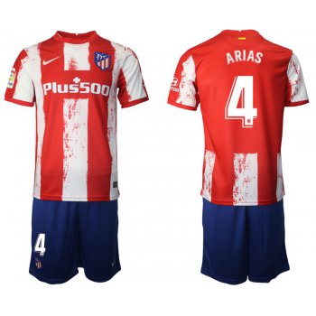 Men 2021-2022 Club Atletico Madrid home red 4 Nike Soccer Jersey