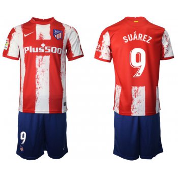 Men 2021-2022 Club Atletico Madrid home red 9 Nike Soccer Jerseys