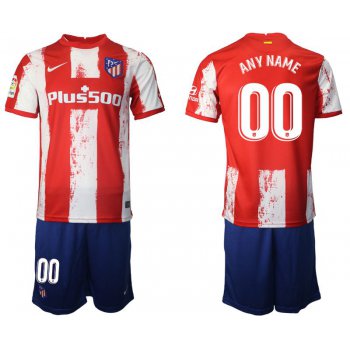 Men 2021-2022 Club Atletico Madrid home red customized Nike Soccer Jersey