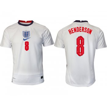 Men 2021 Europe England home AAA version 8 soccer jerseys