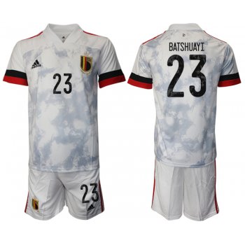 Men 2021 European Cup Belgium away white 23 Soccer Jersey