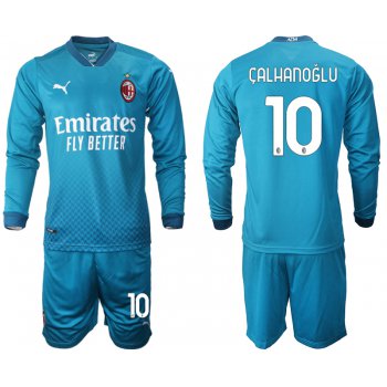 2021 Men AC milan away long sleeve 10 soccer jerseys